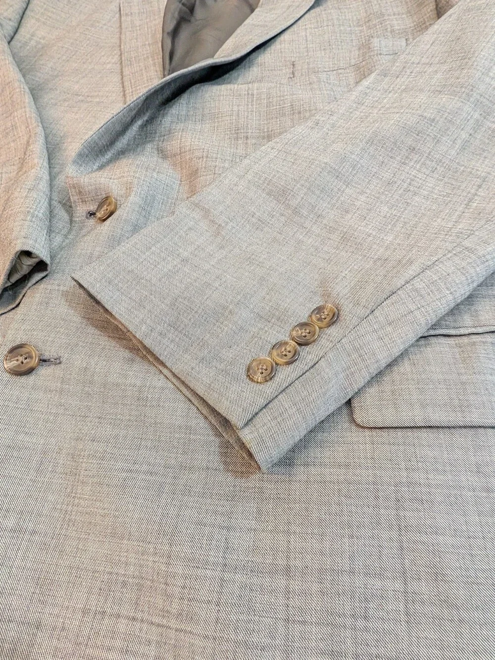 Lauren Ralph Lauren 2 Button Blazer Mens Tall Size 56 L Gray 100% Wool Business